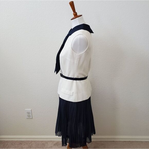 R&K Originals Vintage 2-Piece Sleeveless Dress or Uniform Set w/ Belt - Picture 2 of 16